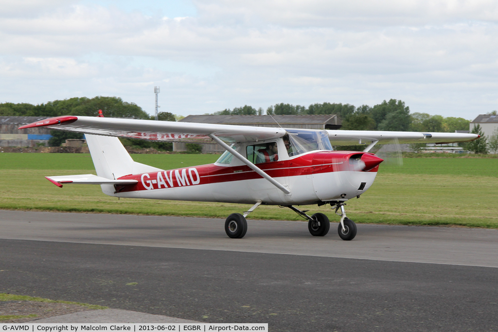 G-AVMD, 1966 Cessna 150G C/N 150-65504, Cessna 150G at The Real Aeroplane Club's Jolly June Jaunt, Breighton Airfield, 2013.