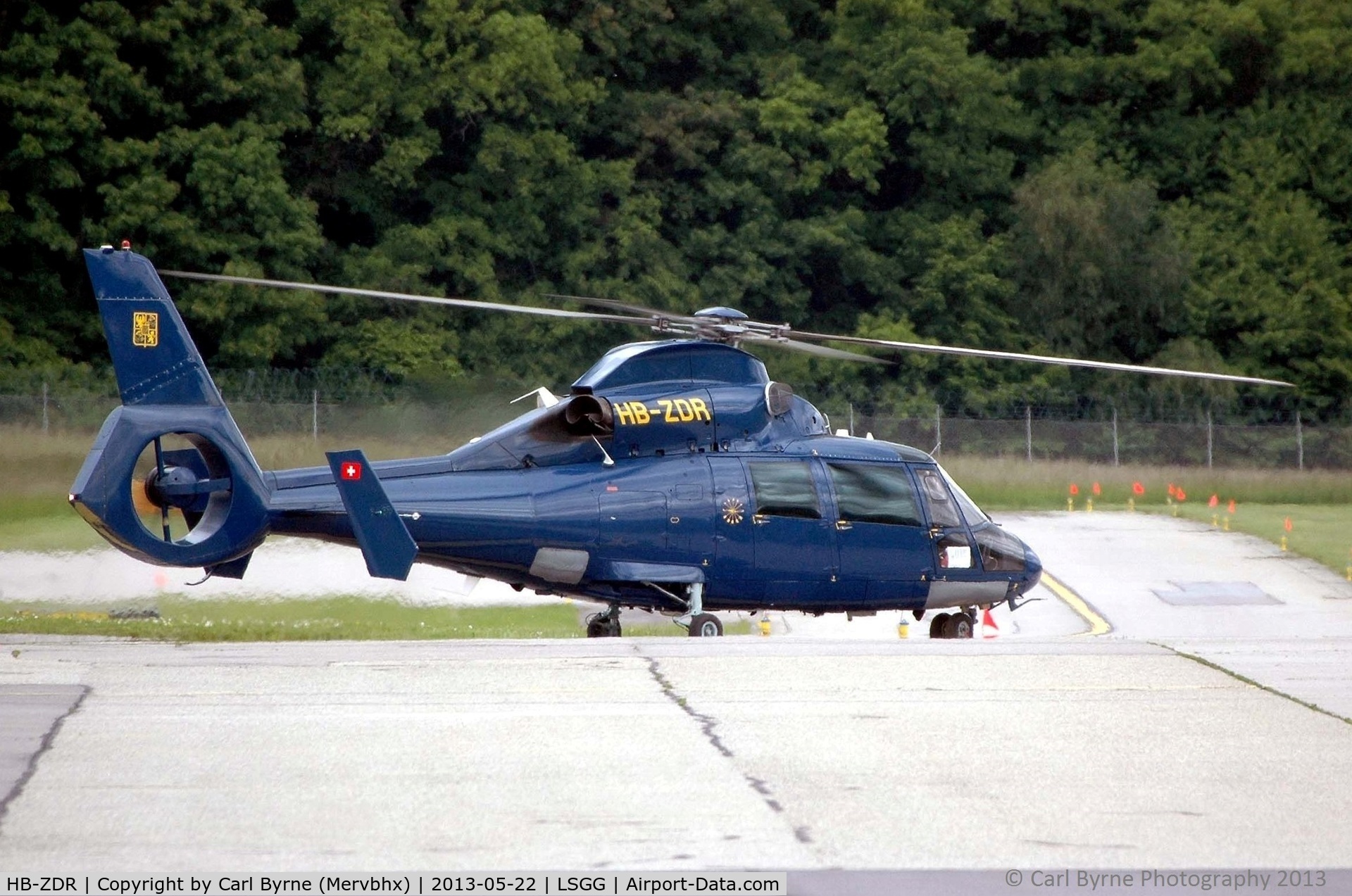 HB-ZDR, 2001 Eurocopter AS-365N-3 Dauphin 2 C/N 6584, Taken from the Aerobistro.