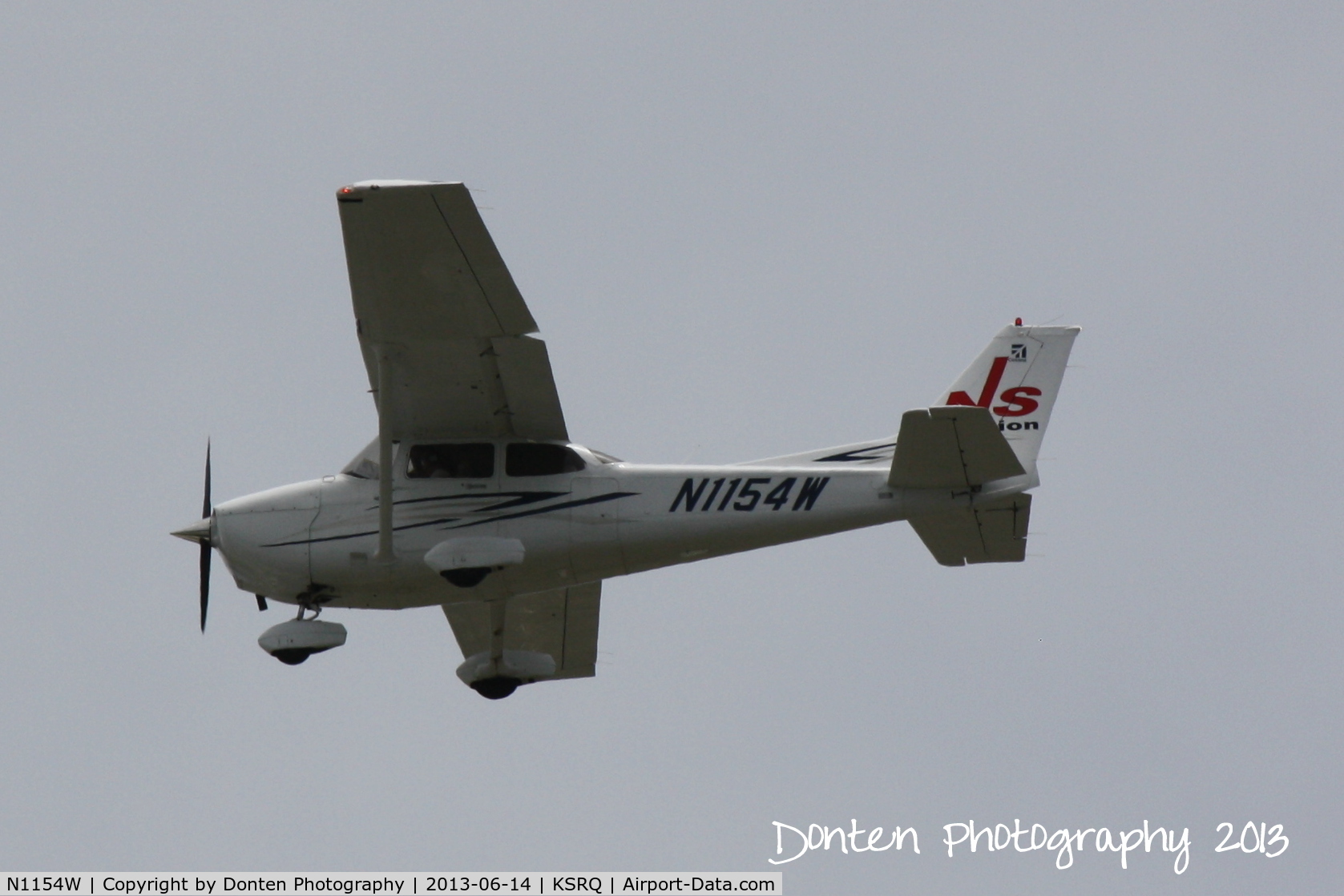 N1154W, 2007 Cessna 172S C/N 172S10608, Cessna Skyhawk (N1154W) arrives at Sarasota-Bradenton International Airport