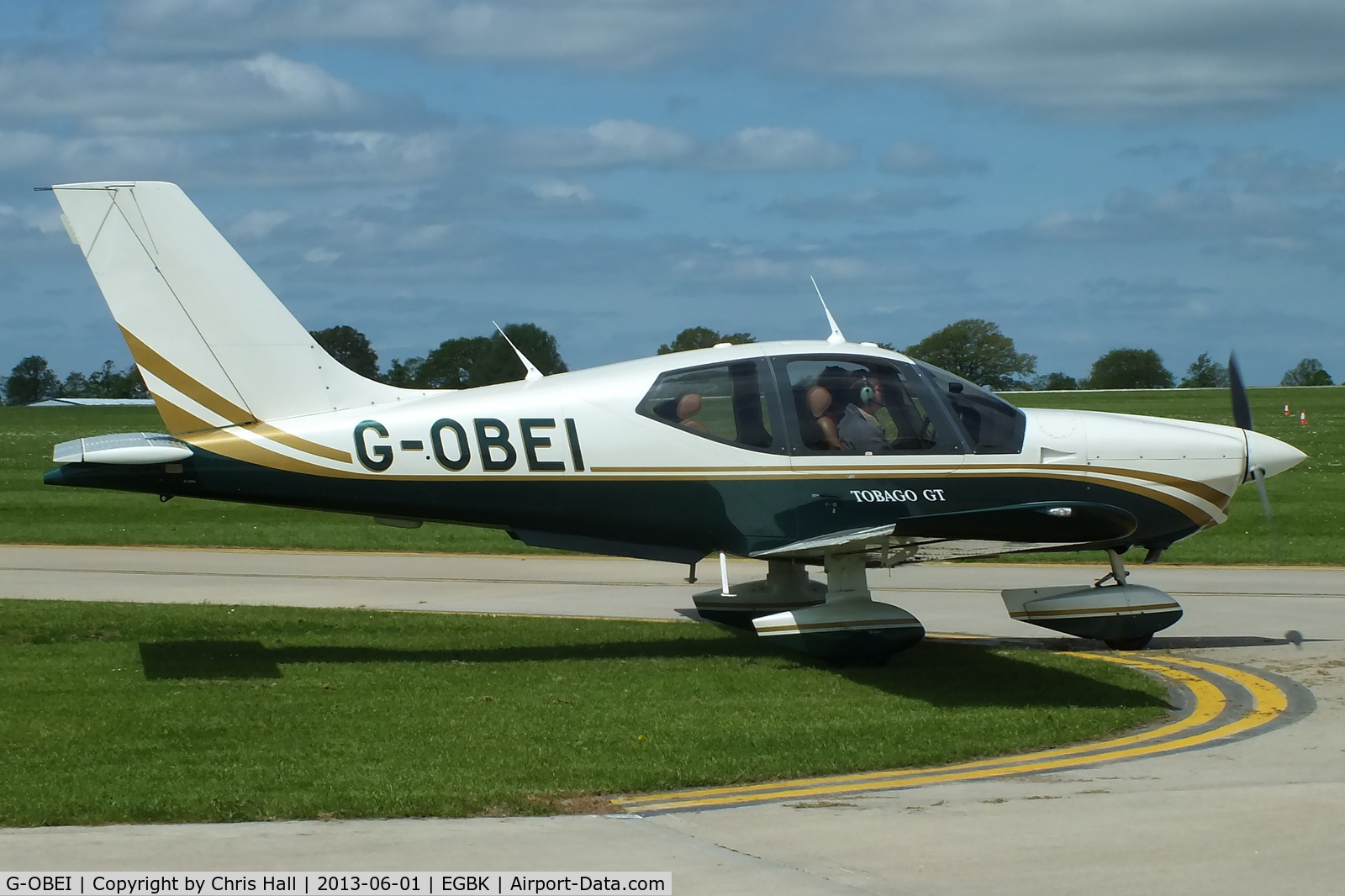 G-OBEI, 2002 Socata TB-200 Tobago XL C/N 2096, at AeroExpo 2013