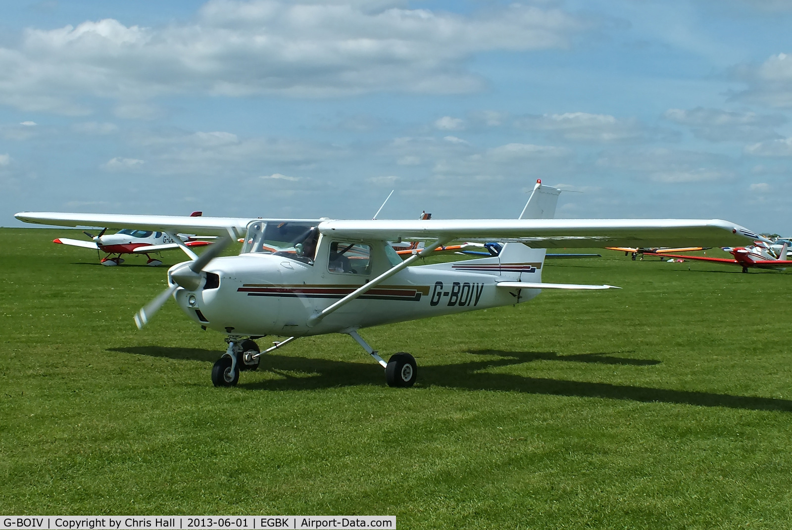G-BOIV, 1976 Cessna 150M C/N 150-78620, at AeroExpo 2013