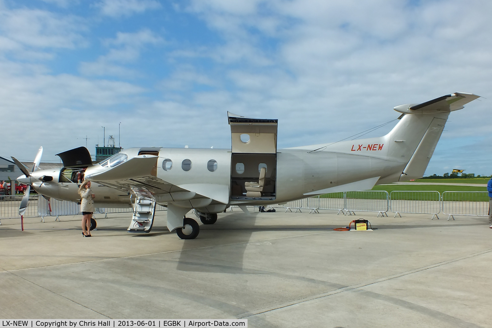 LX-NEW, 2009 Pilatus PC-12/47E C/N 1148, at AeroExpo 2013