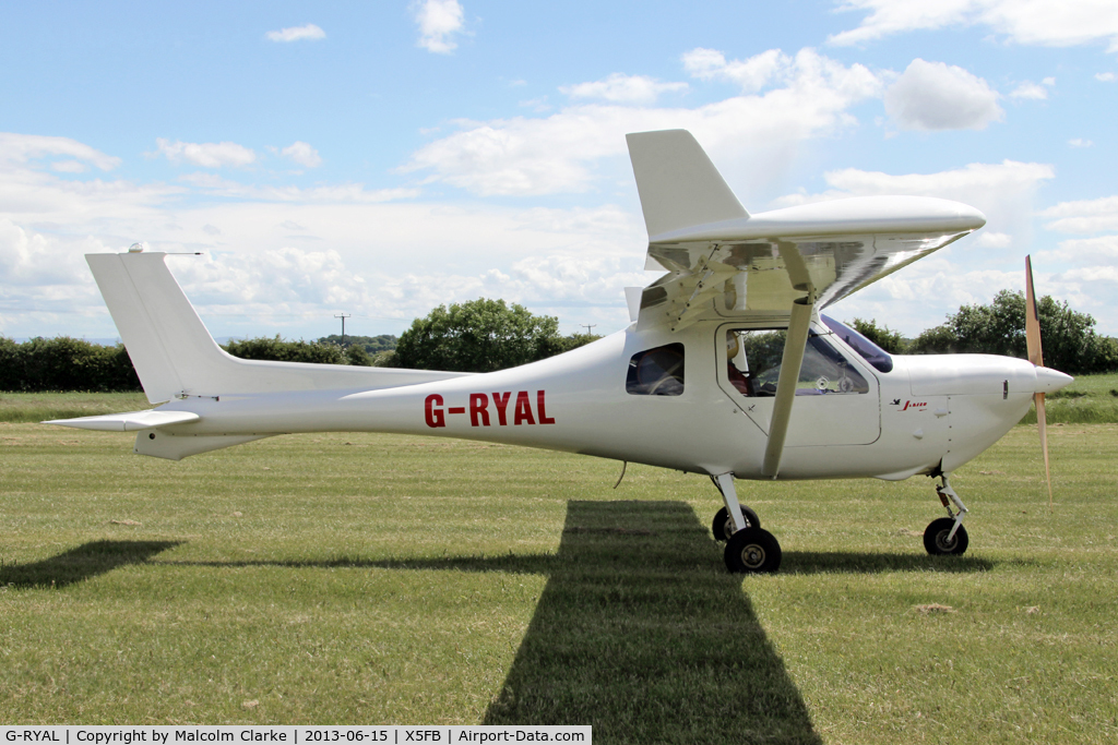 G-RYAL, 2000 Jabiru UL C/N PFA 274A-13365, Jabiru UL. A Fly UK 2013 team member's aircraft at Fishburn Airfield, June 2013.