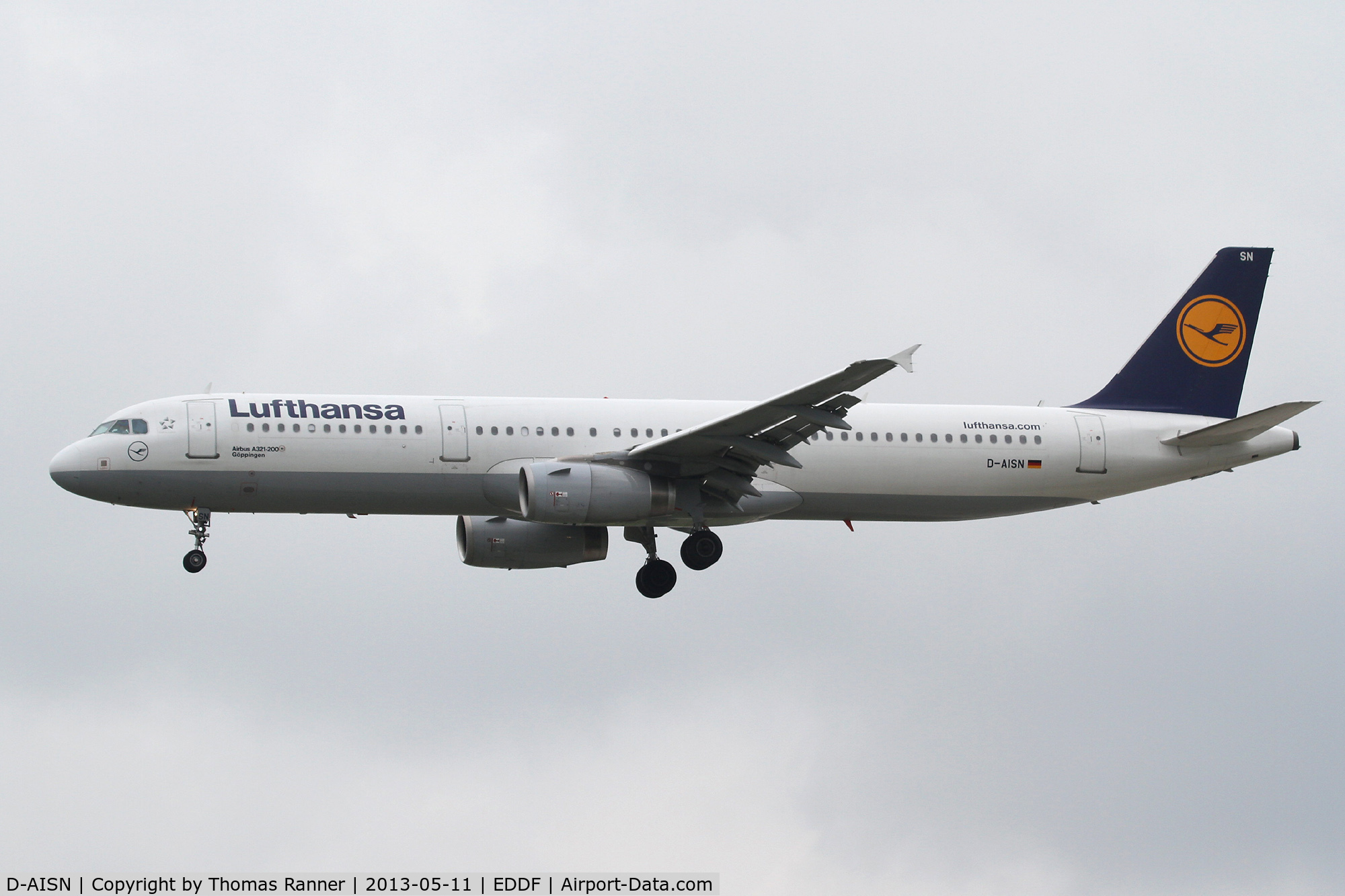 D-AISN, 2008 Airbus A321-231 C/N 3592, Lufthansa Airbus A321