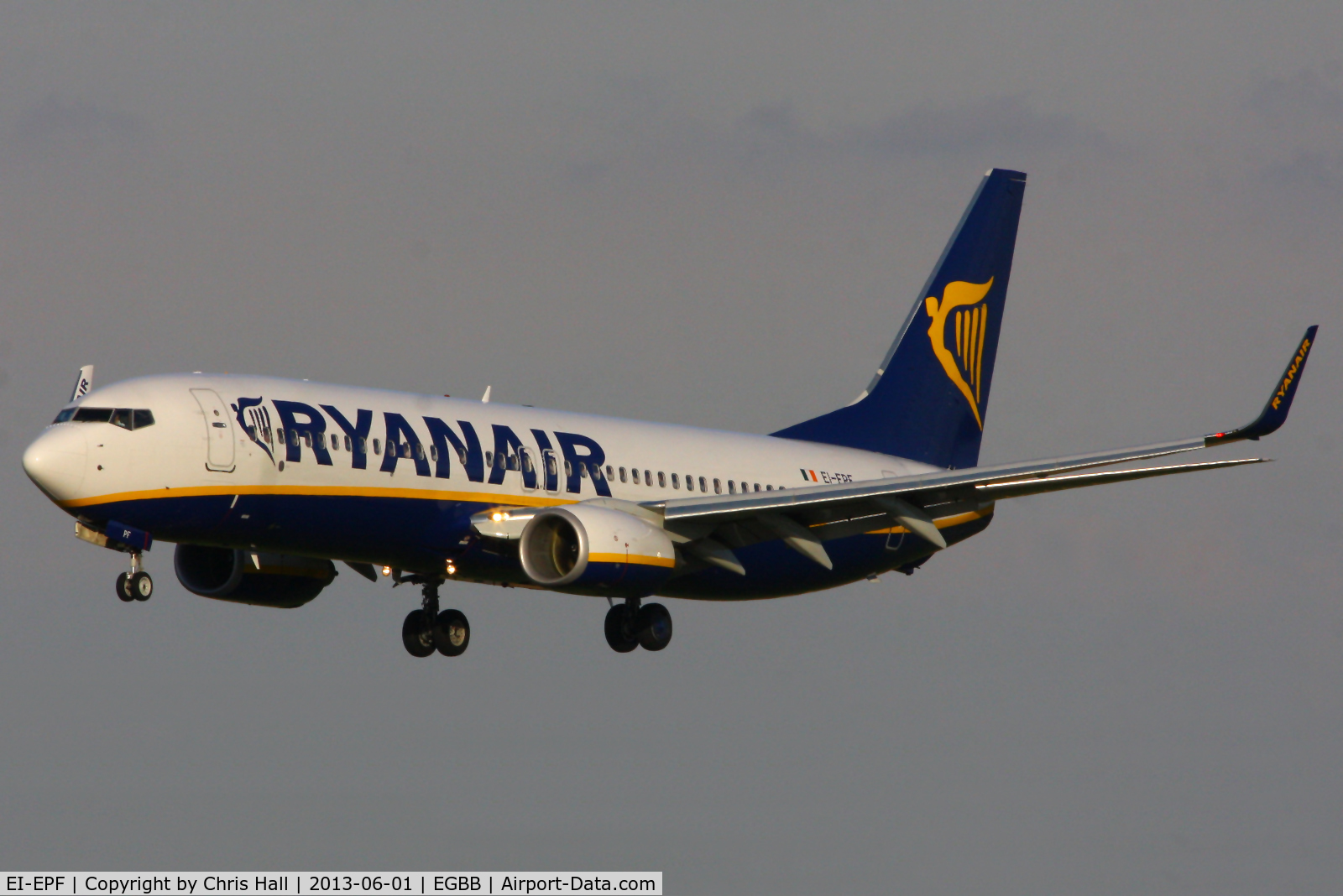 EI-EPF, 2011 Boeing 737-8AS C/N 40309, Ryanair