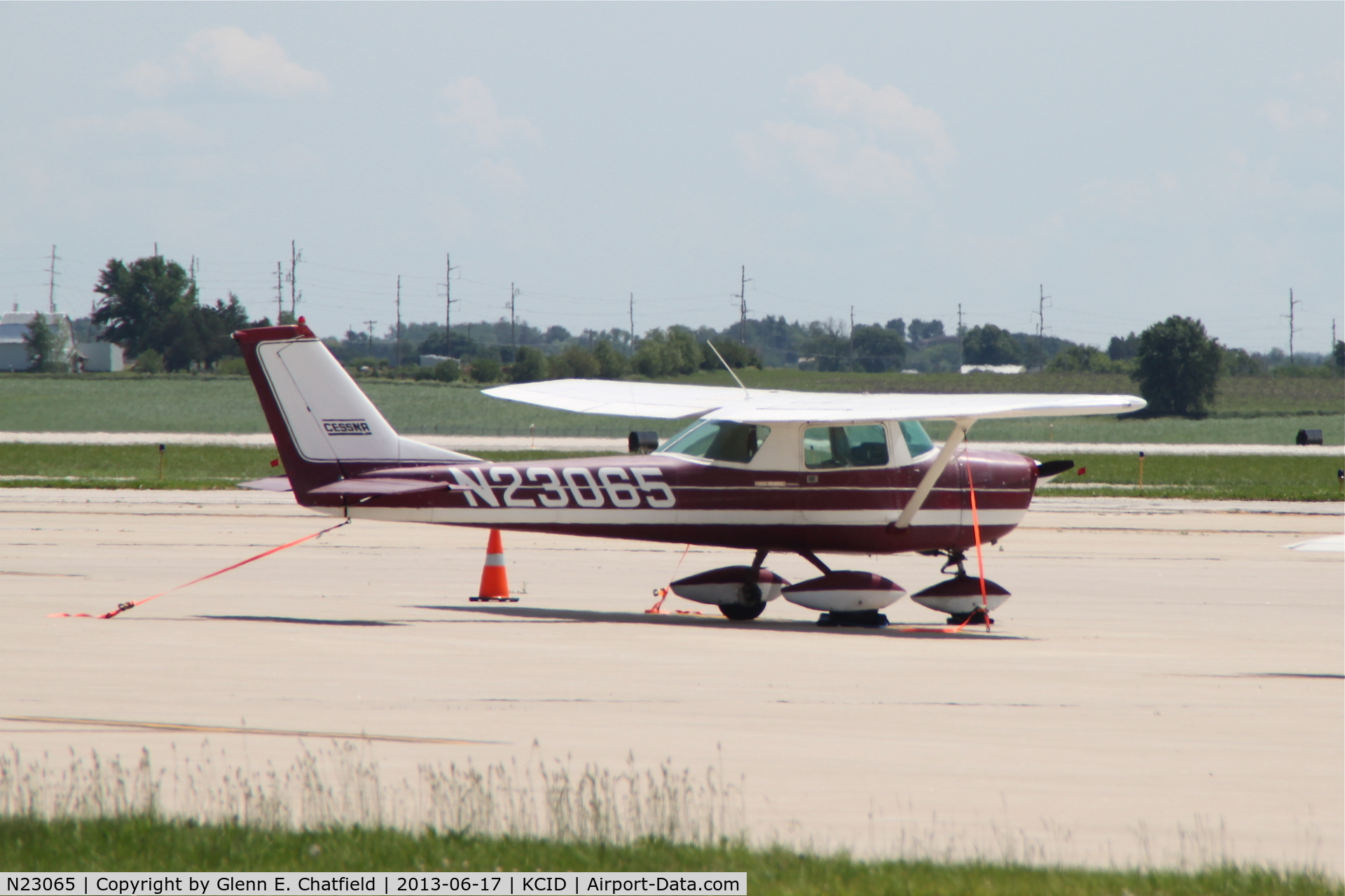 N23065, 1968 Cessna 150H C/N 15068708, Parked in front of the control tower