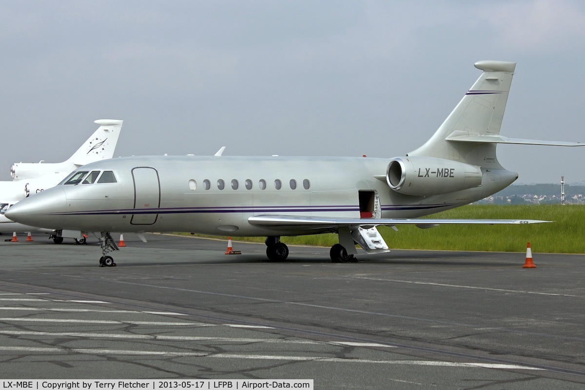LX-MBE, 2003 Dassault Falcon 2000 C/N 208, 2003 Dassault Falcon 2000, c/n: 208 at Le Bourget