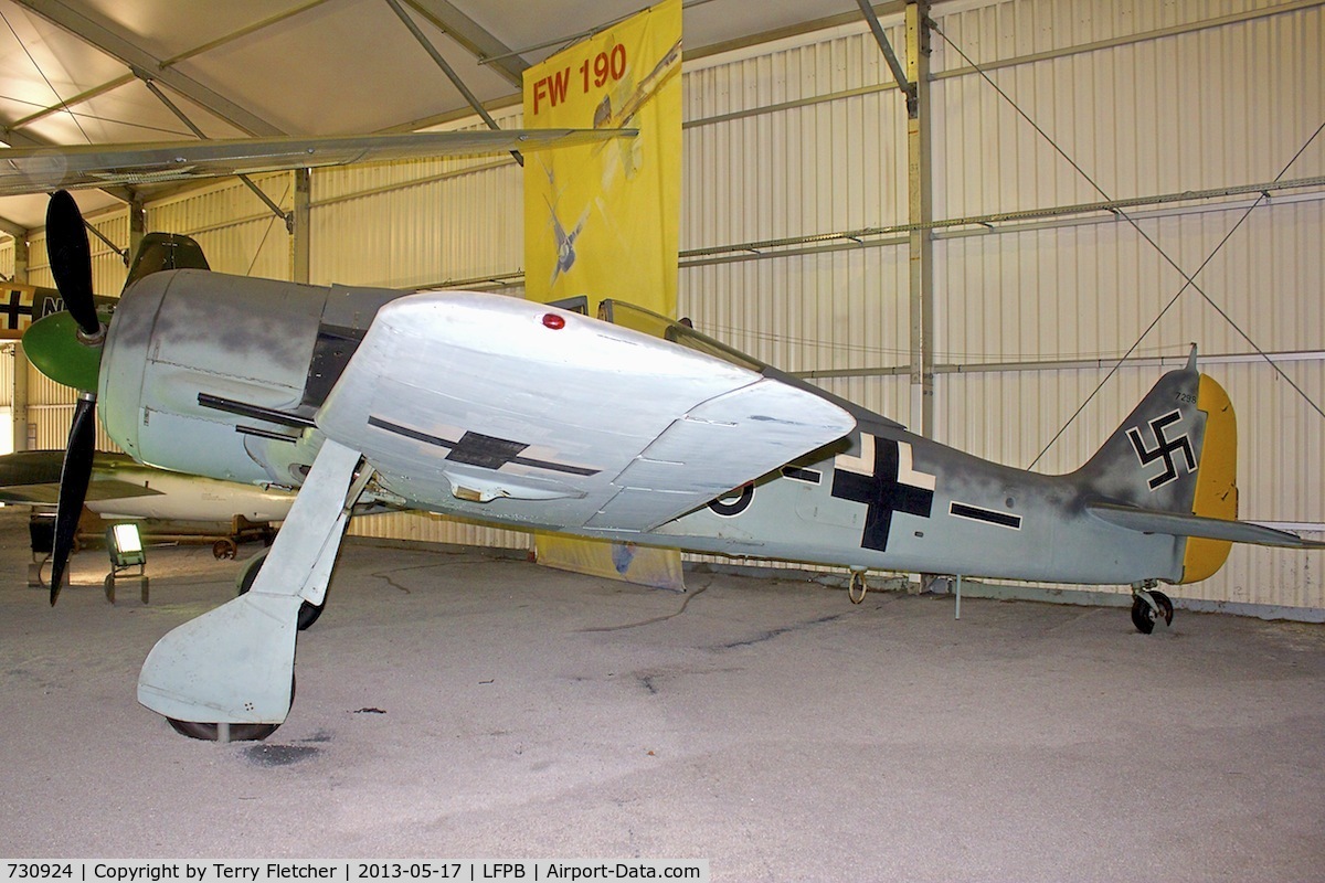 730924, 1944 Focke-Wulf Fw-190A-8 C/N 730924, Exhibited at The Air & Space Museum at Le Bourget , Paris, France