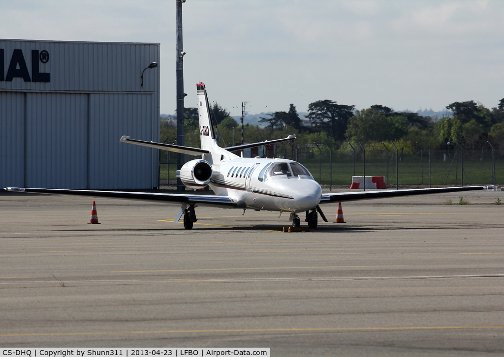 CS-DHQ, 2005 Cessna 550 Citation Bravo C/N 550-1109, Parked at the General Aviation area...
