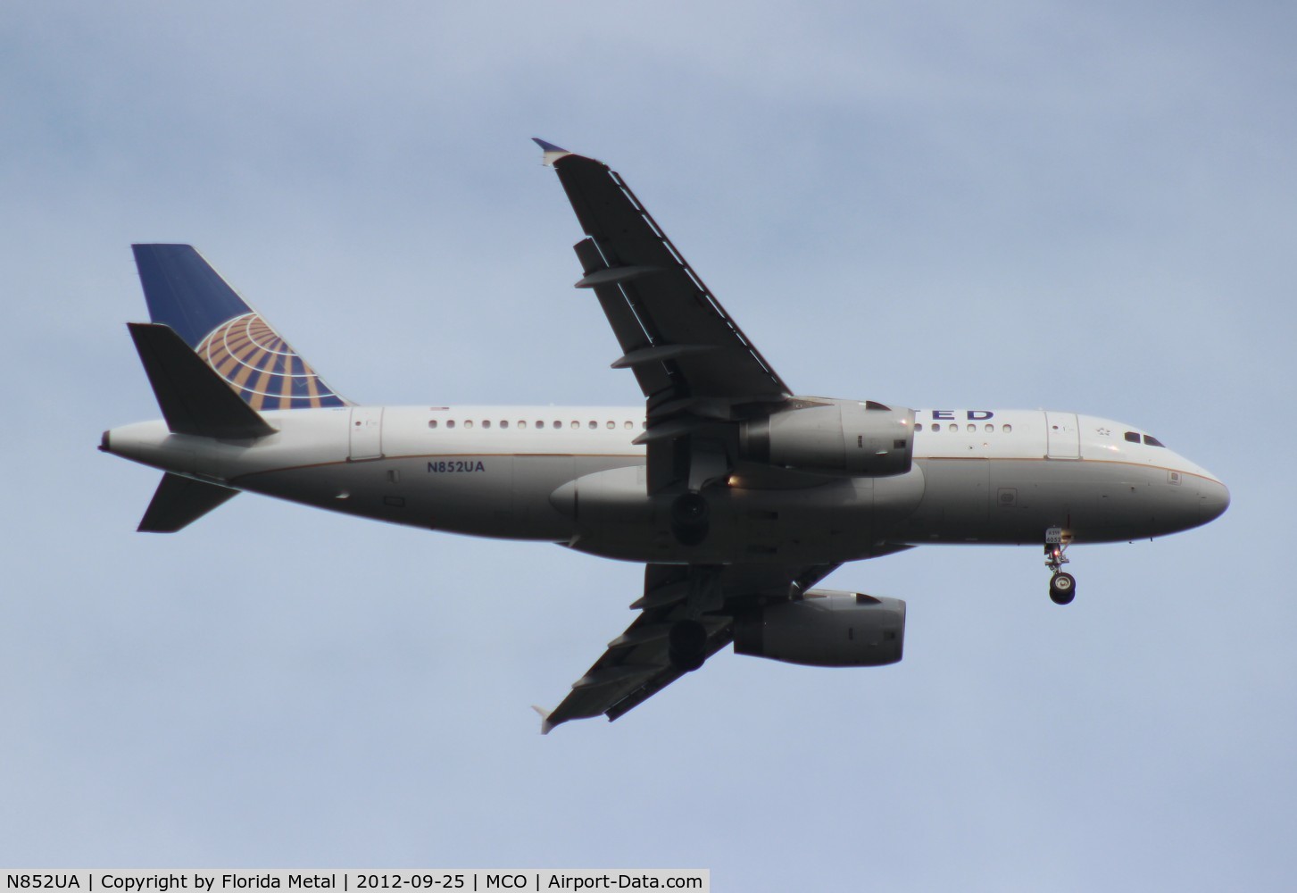 N852UA, 2002 Airbus A319-131 C/N 1671, United A319