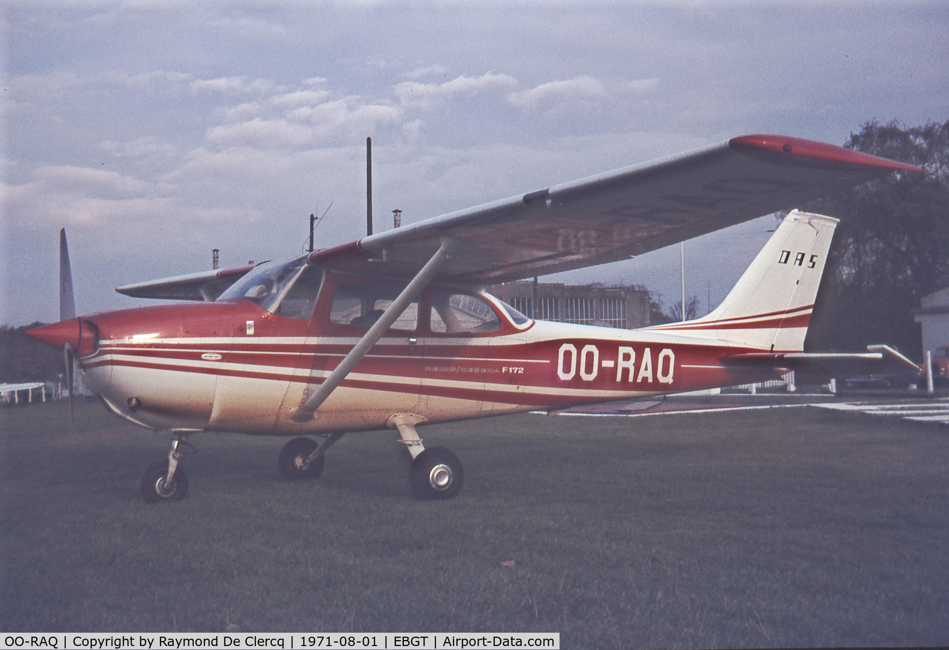 OO-RAQ, 1971 Reims F172K Skyhawk C/N 0788, Gent  1-8-71