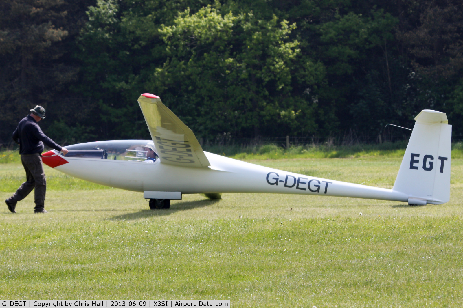 G-DEGT, 1980 Slingsby T-65 C/N 1933, Staffordshire Gliding Club, Seighford Airfield
