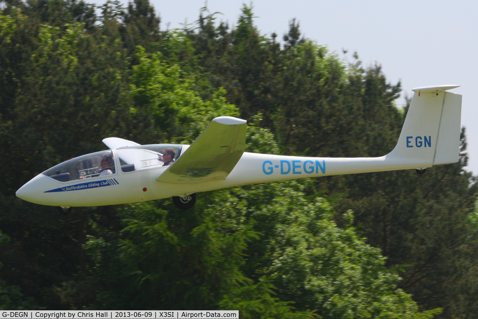 G-DEGN, 1980 Grob G-103 Twin Astir II C/N 3542, Staffordshire Gliding Club, Seighford Airfield