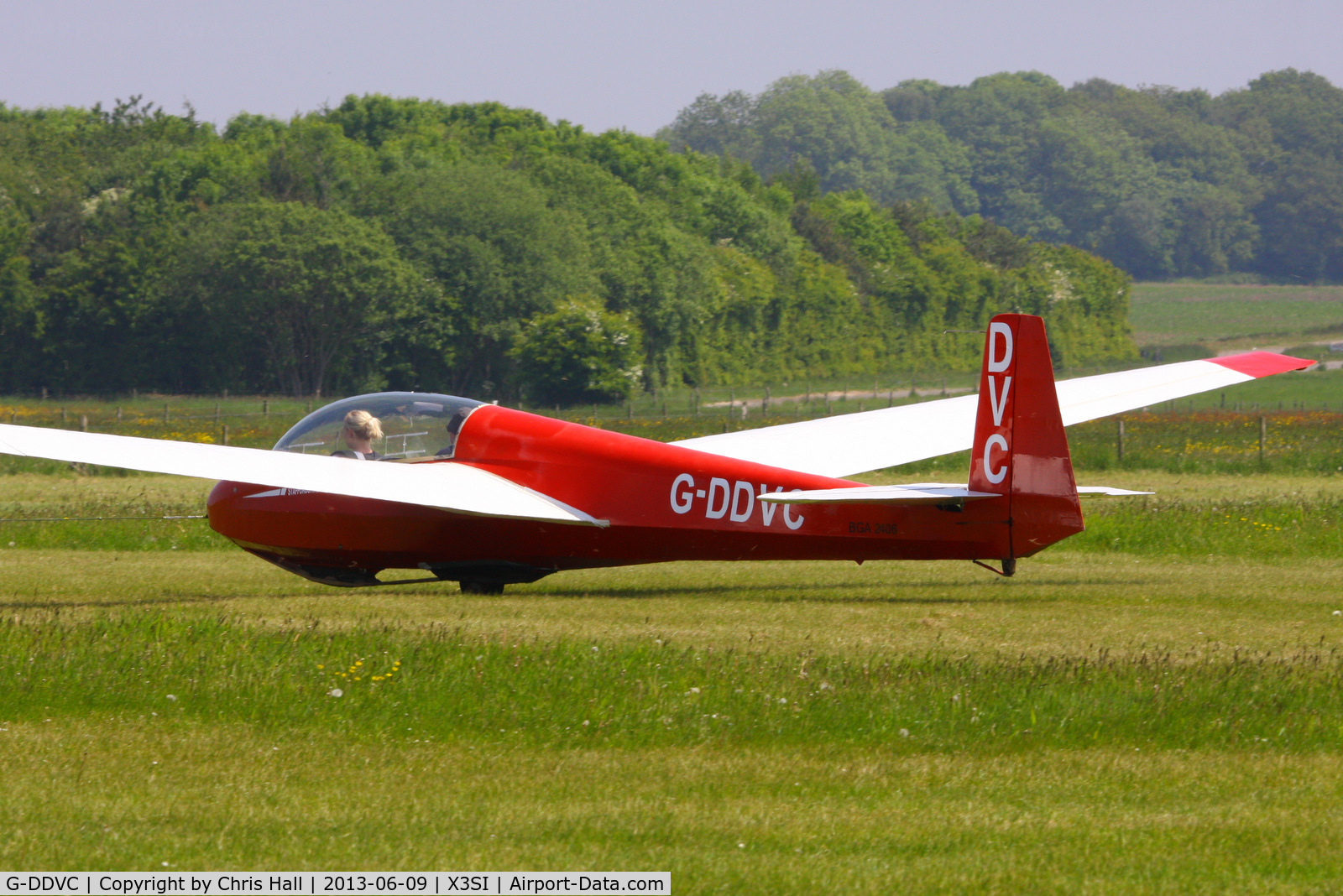 G-DDVC, 1978 Schleicher ASK-13 C/N 13597, Staffordshire Gliding Club, Seighford Airfield