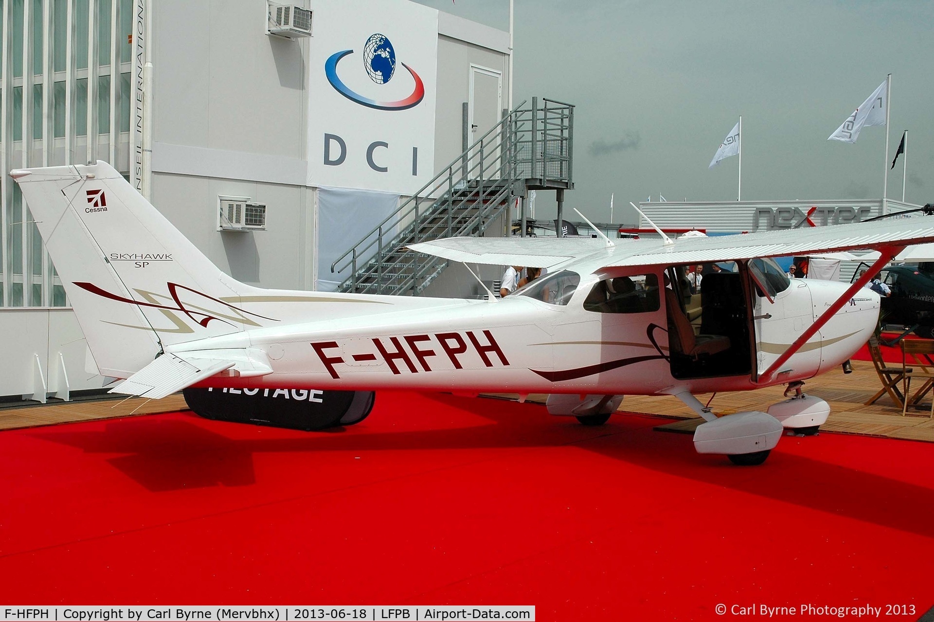 F-HFPH, 2008 Cessna 172S Skyhawk C/N 172S10703, Part of the 2013 Paris Air Show Static Display.