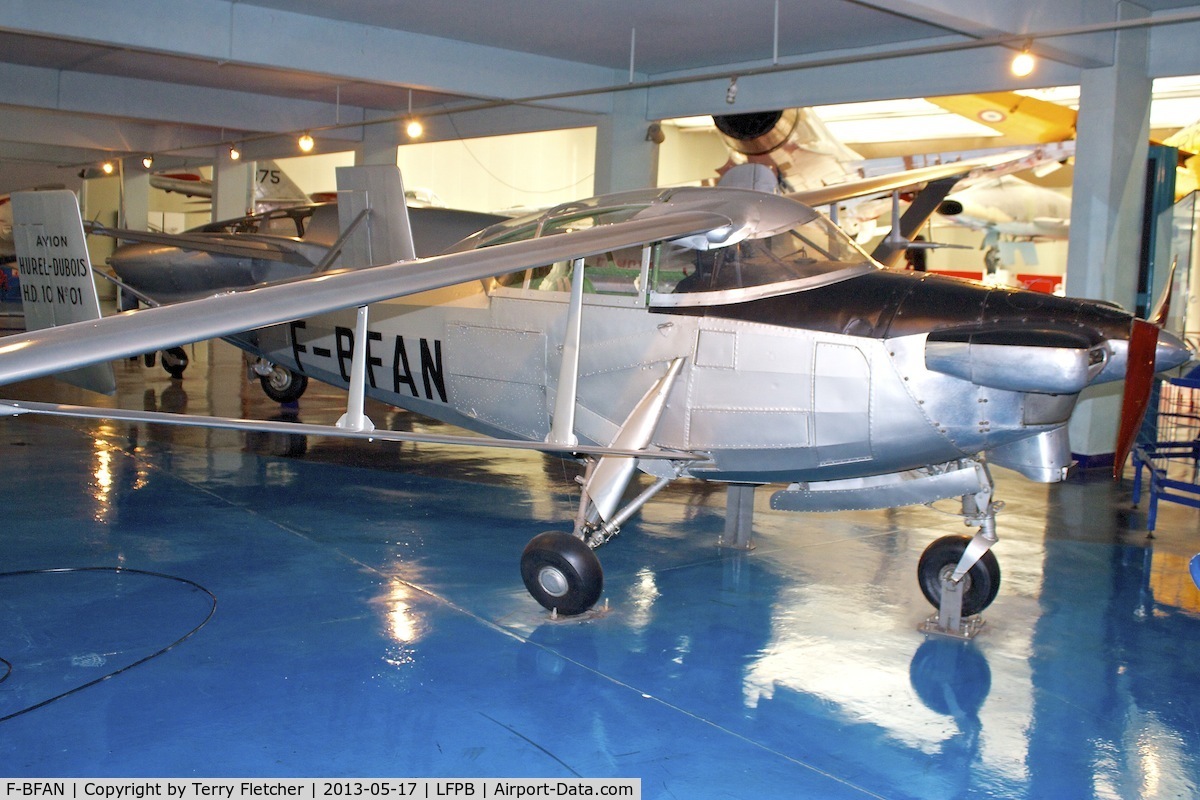 F-BFAN, Hurel-Dubois HD.10 C/N 01, Exibited at the AIR & SPACE MUSEUM , Le Bourget , Paris