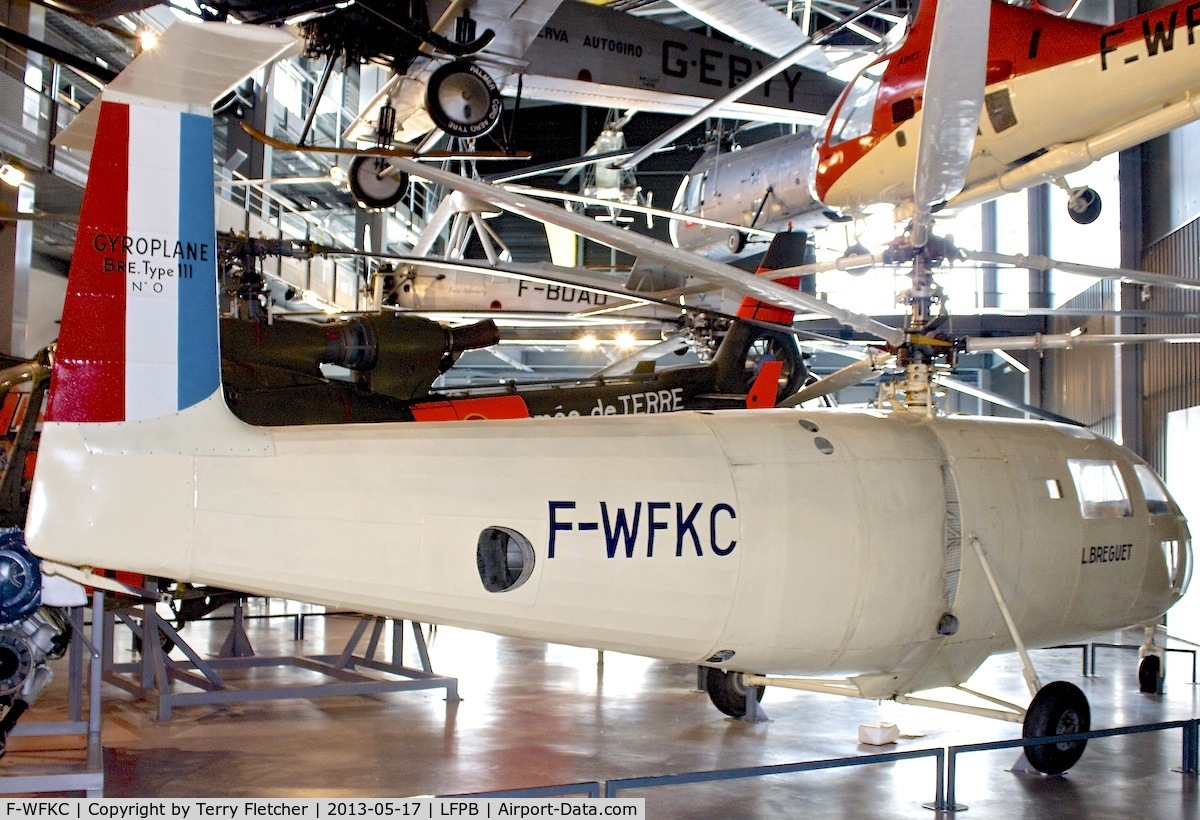 F-WFKC, Breguet 111 Gyroplane C/N 01, Exibited at the AIR & SPACE MUSEUM , Le Bourget , Paris