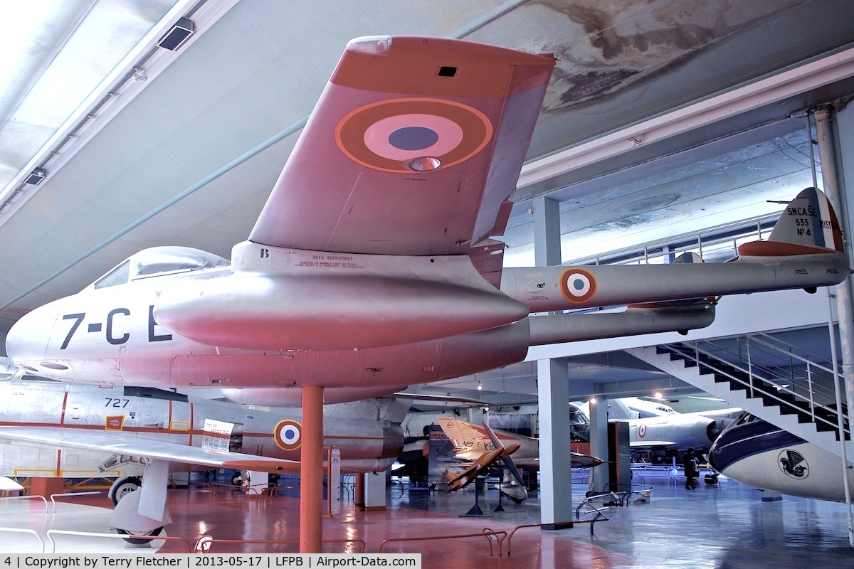4, Sud-Est SE-535 Mistral C/N 4, Exibited at the AIR & SPACE MUSEUM , Le Bourget , Paris