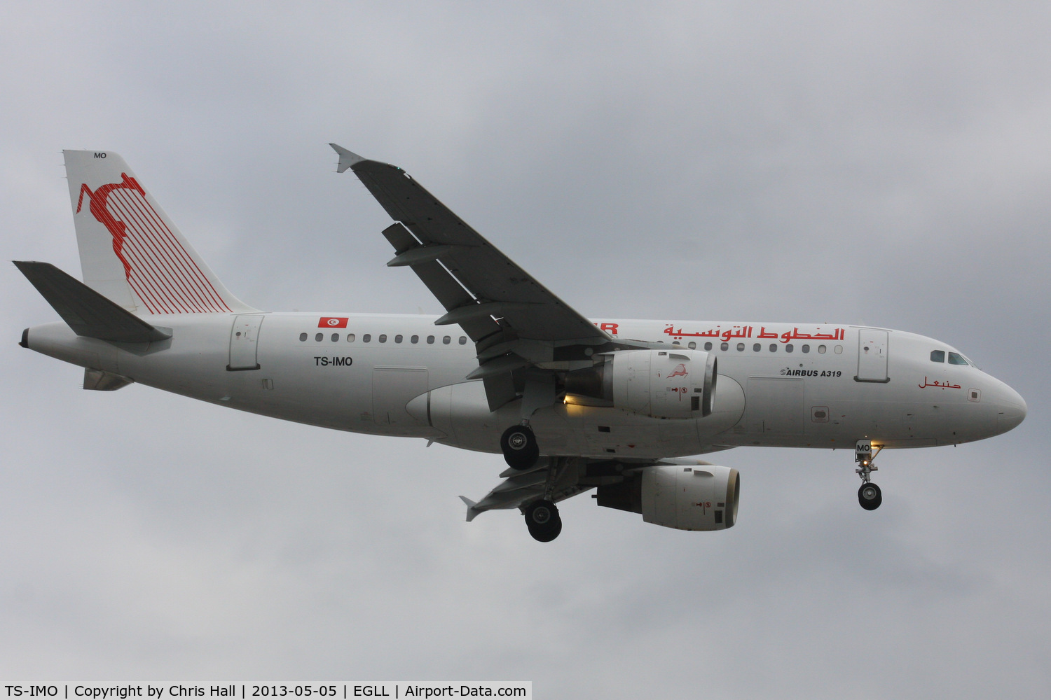 TS-IMO, 2001 Airbus A319-114 C/N 1479, Tunisair