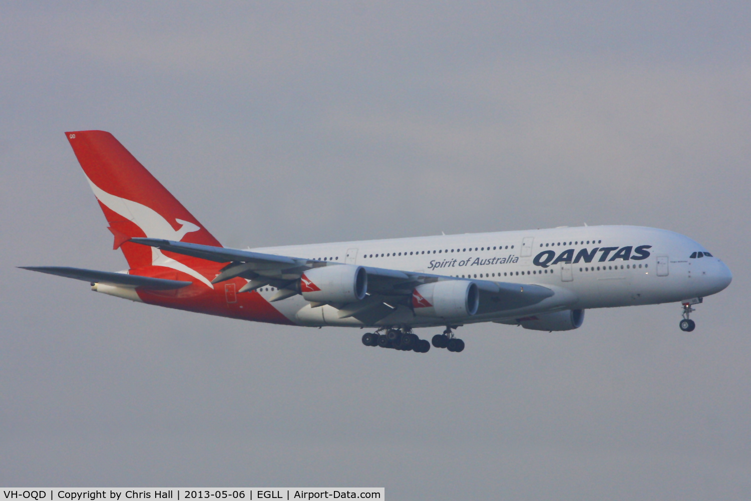 VH-OQD, 2008 Airbus A380-842 C/N 026, Qantas
