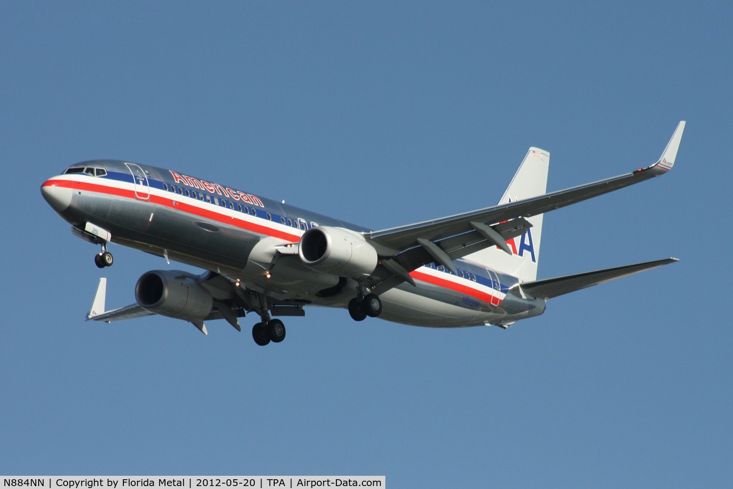 N884NN, 2012 Boeing 737-823 C/N 33222, American 737-800