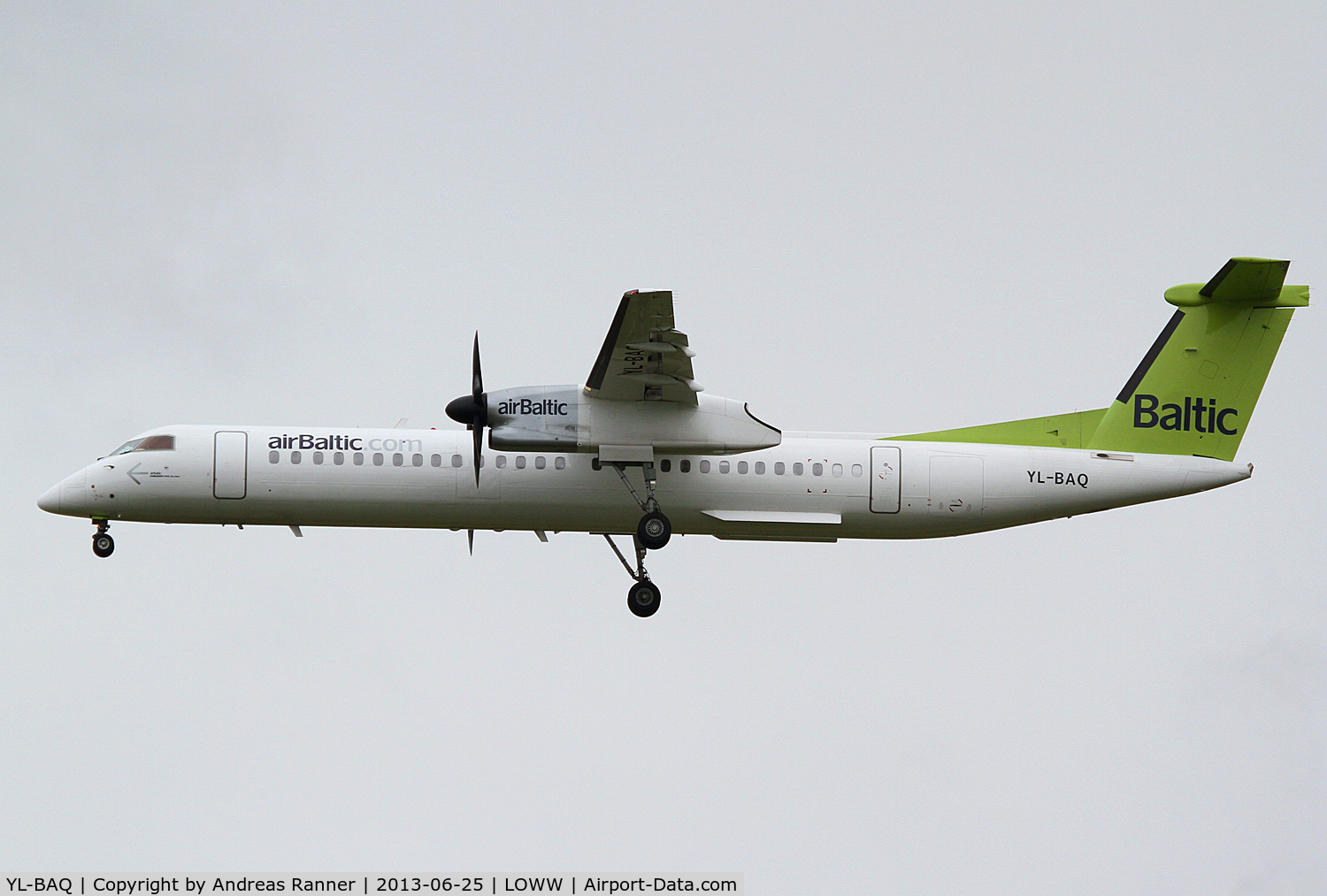 YL-BAQ, 2010 De Havilland Canada DHC-8-402Q Dash 8 C/N 4313, Air Baltic DHC-8