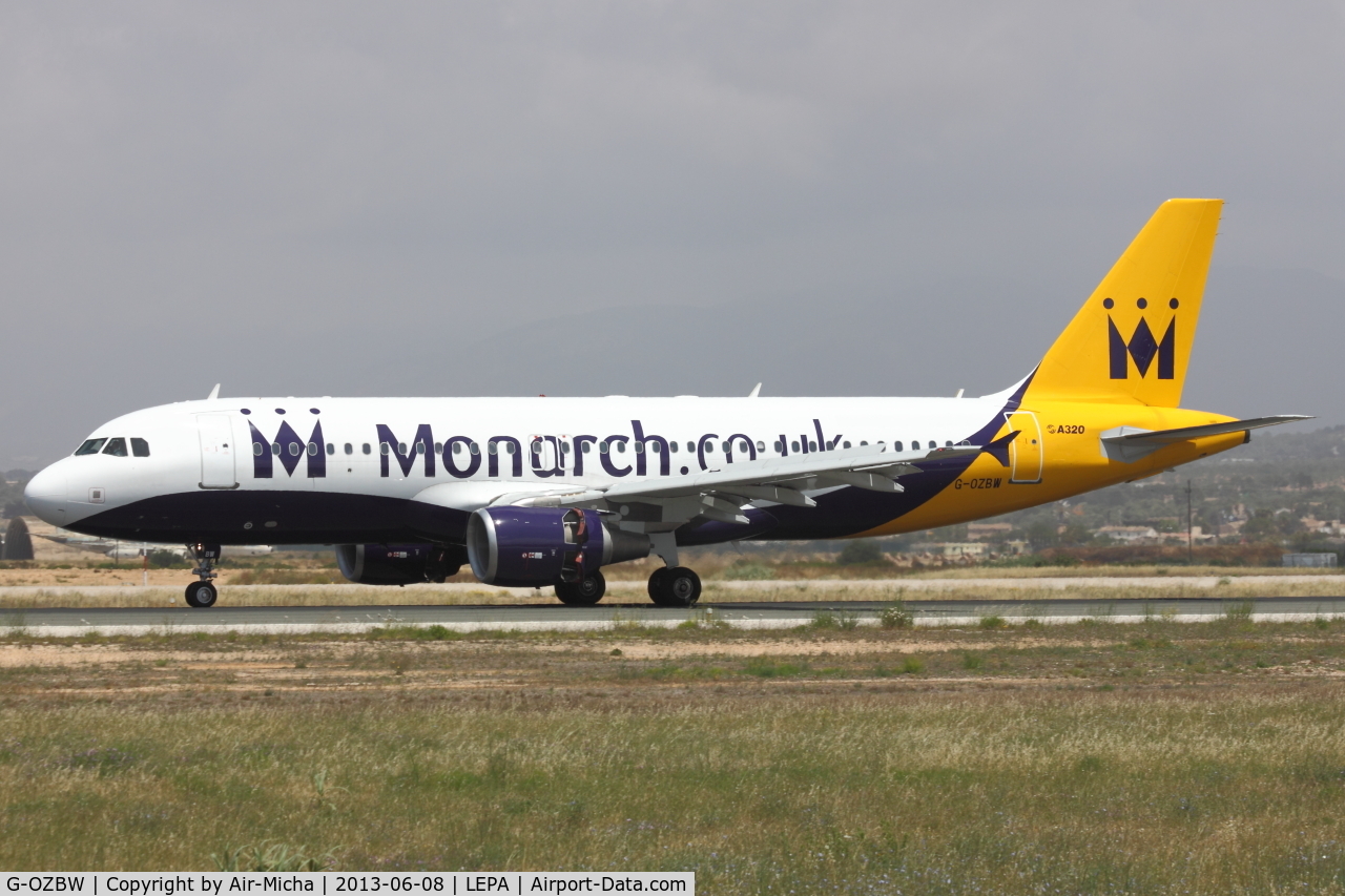 G-OZBW, 2001 Airbus A320-214 C/N 1571, Monarch Airlines