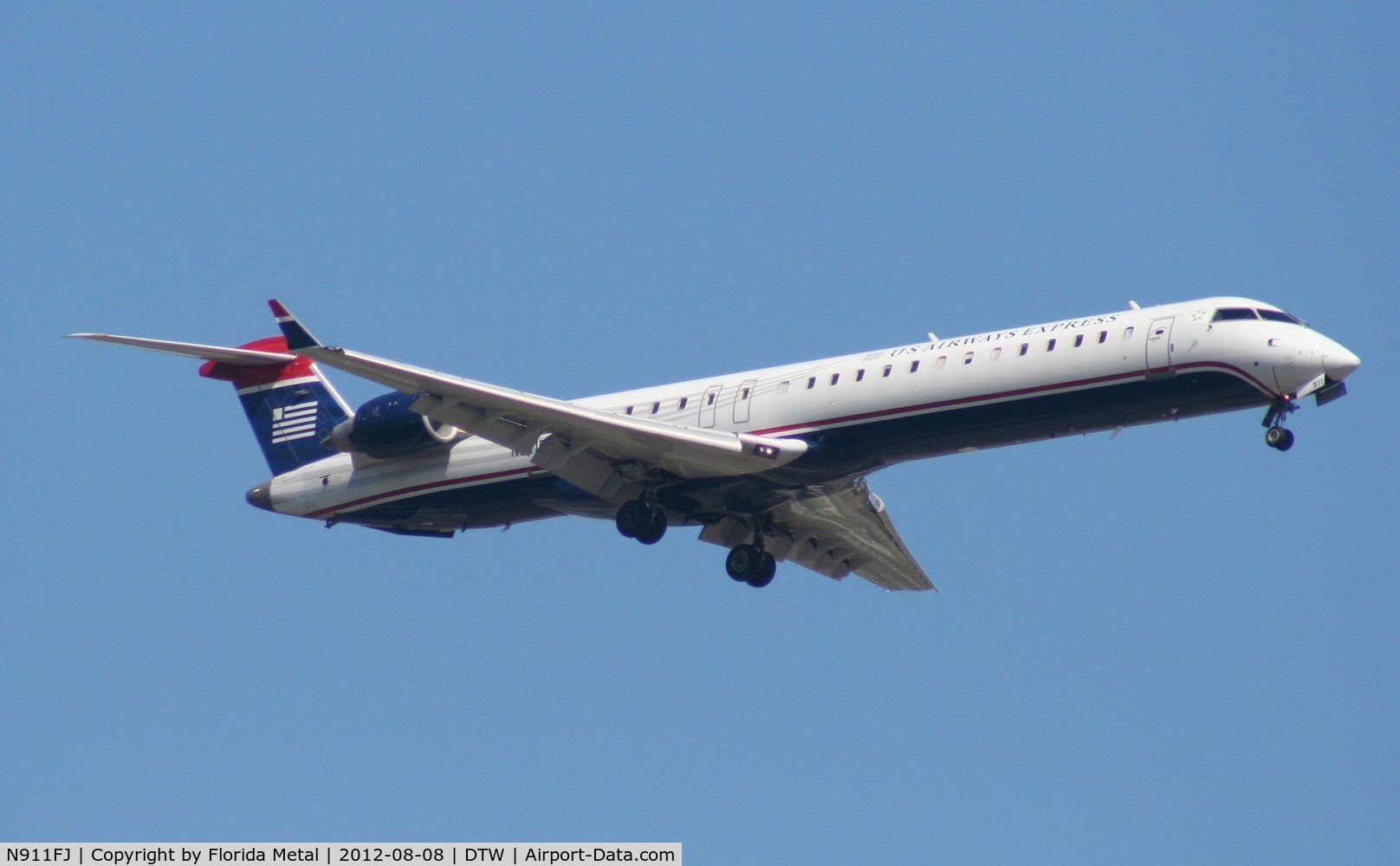 N911FJ, 2003 Bombardier CRJ-900ER (CL-600-2D24) C/N 15011, US Airways Express CRJ-900