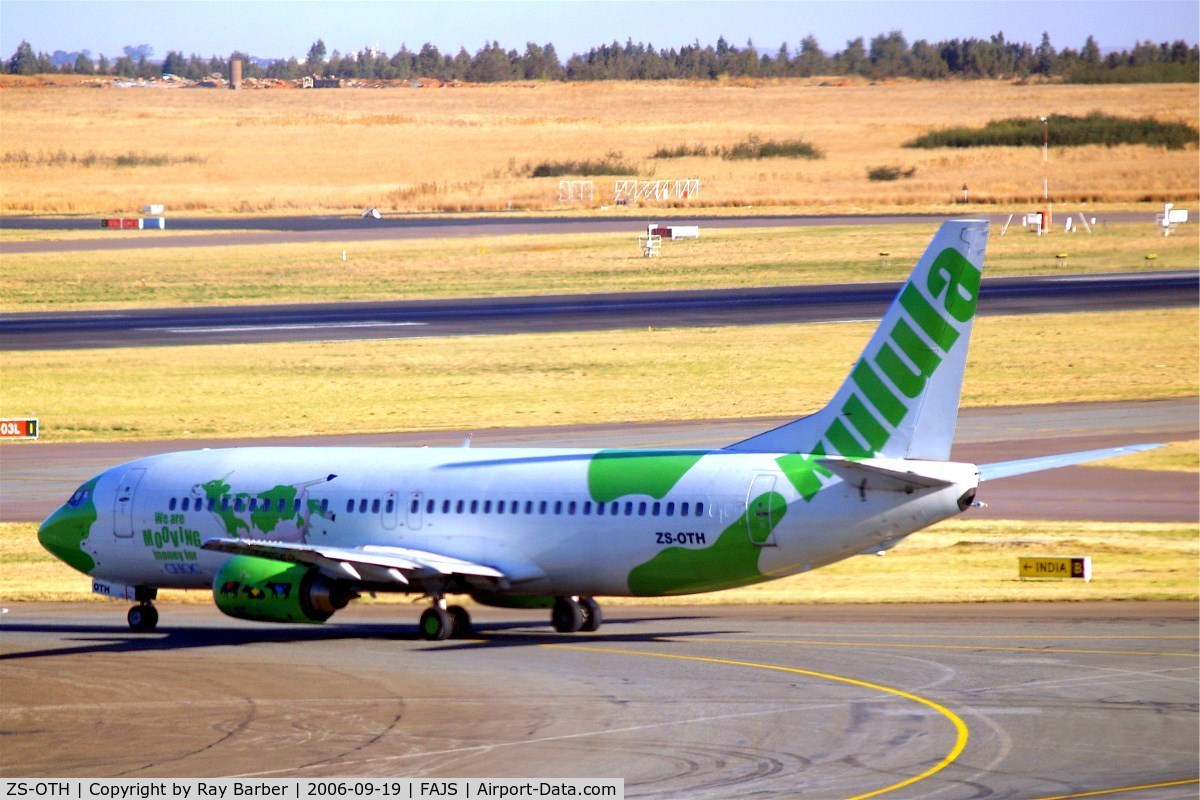 ZS-OTH, 1992 Boeing 737-436 C/N 25841, Boeing 737-436 [25841] (Kulula Airlines) Johannesburg Int~ZS 19/09/2006