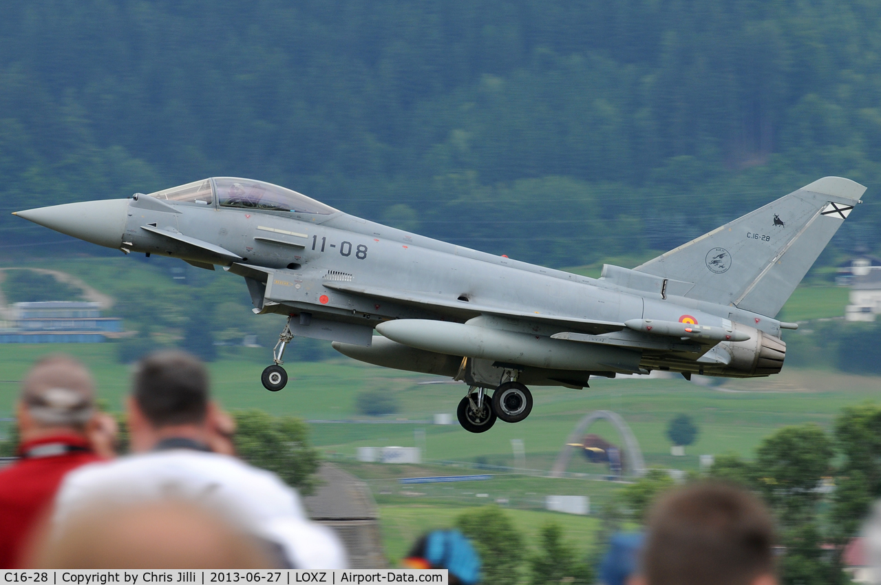 C16-28, Eurofighter EF-2000 Typhoon S C/N SS008, Spanish Air Force