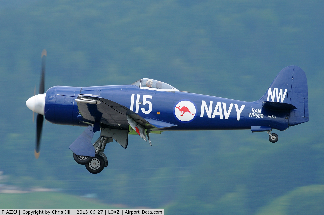 F-AZXJ, 1949 Hawker Sea Fury FB.11 C/N 37733, Hawker Sea Fury