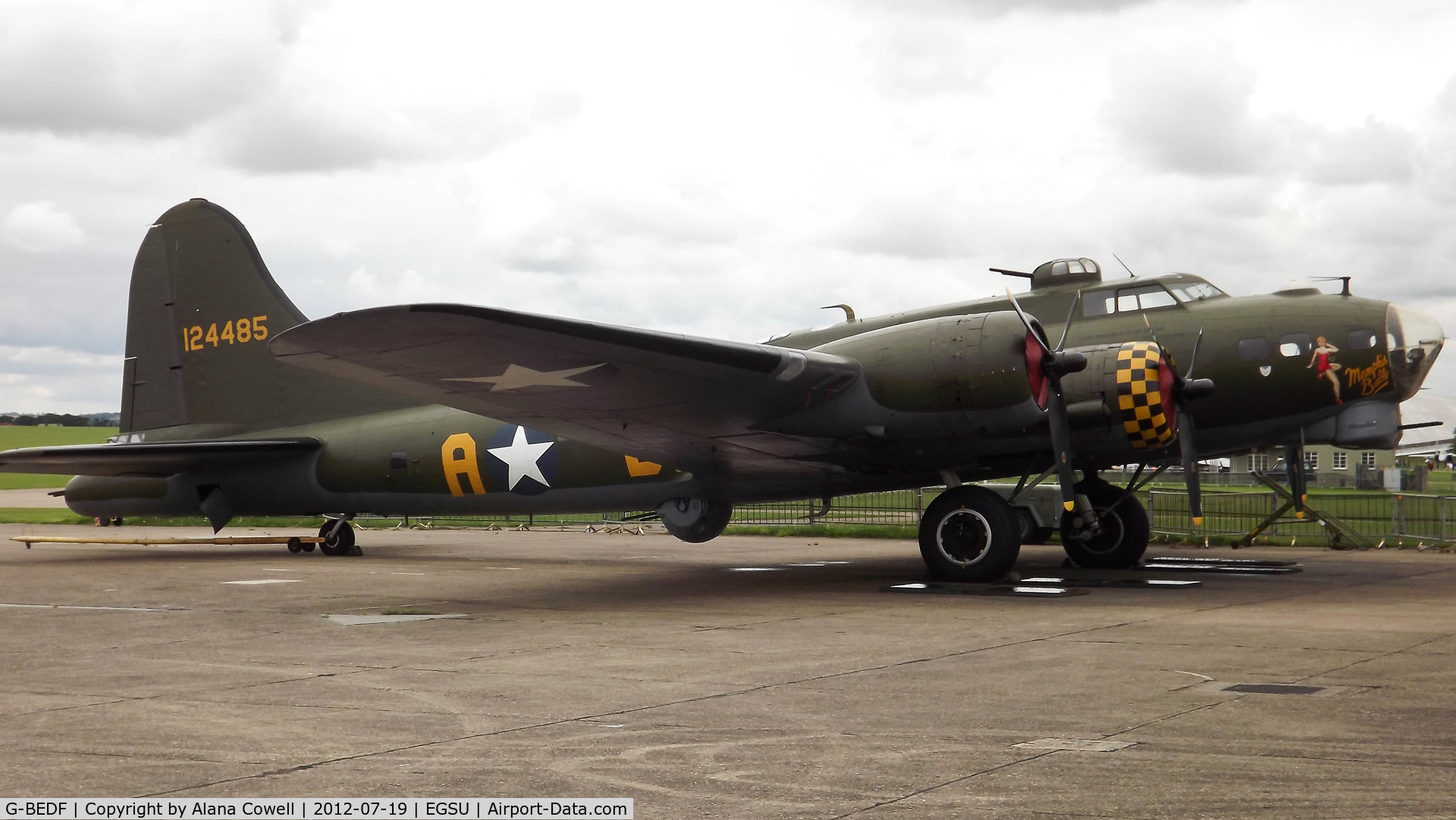 G-BEDF, 1944 Boeing B-17G Flying Fortress C/N 8693, G-BEDF at Duxford Airfield
