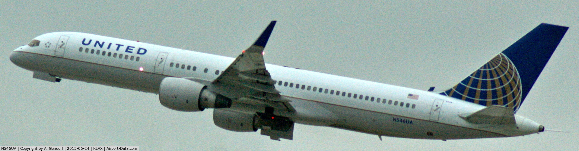 N546UA, 1991 Boeing 757-222 C/N 25367, United, at Los Angeles Int´l(KLAX)