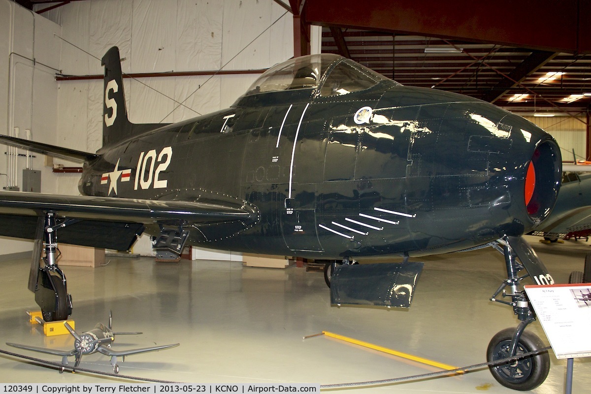 120349, North American FJ-1 Fury C/N 141-38401, At Yanks Air Museum , Chino , California