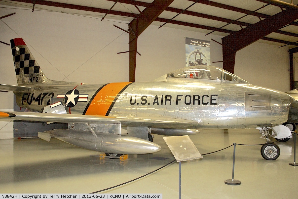 N3842H, Canadair F-86E MK.6 C/N 1472, At Yanks Air Museum , Chino , California