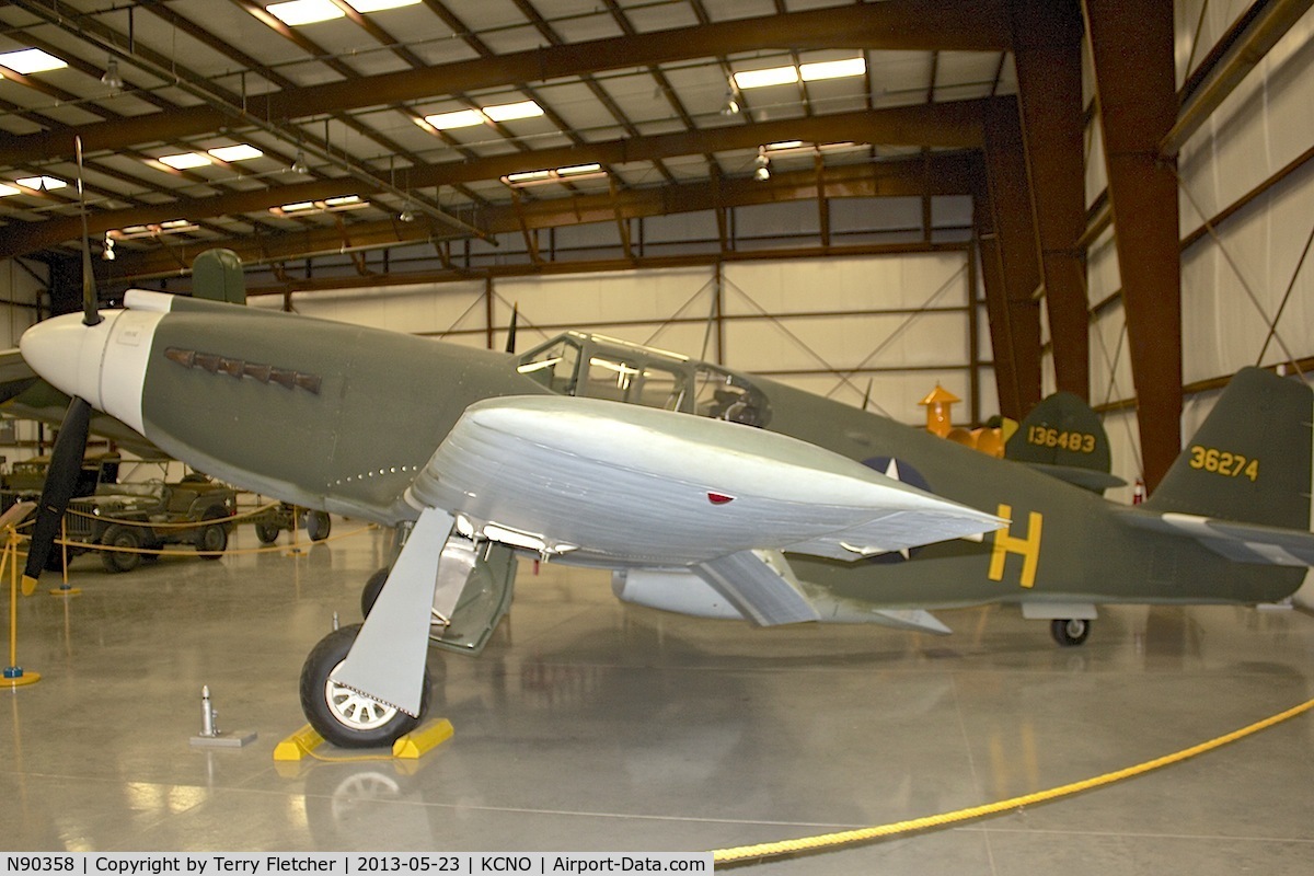 N90358, North American-nichols P-51A C/N 436274, At Yanks Air Museum , Chino , California