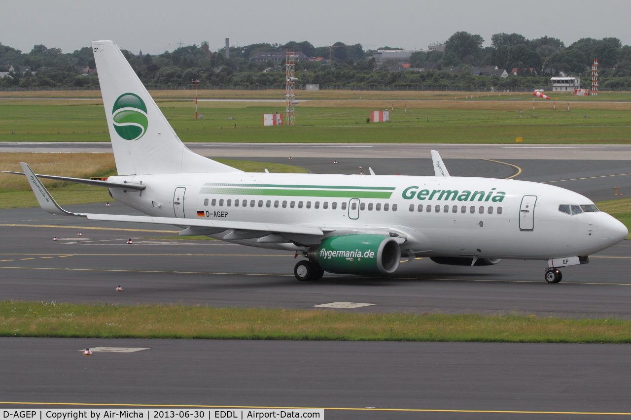 D-AGEP, 1998 Boeing 737-75B C/N 28102, Germania