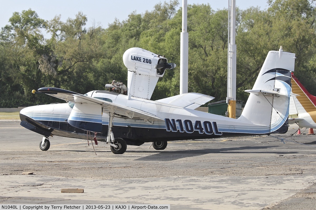 N1040L, 1974 Lake LA-4-200 Buccaneer C/N 633, At Corona Municipal , California