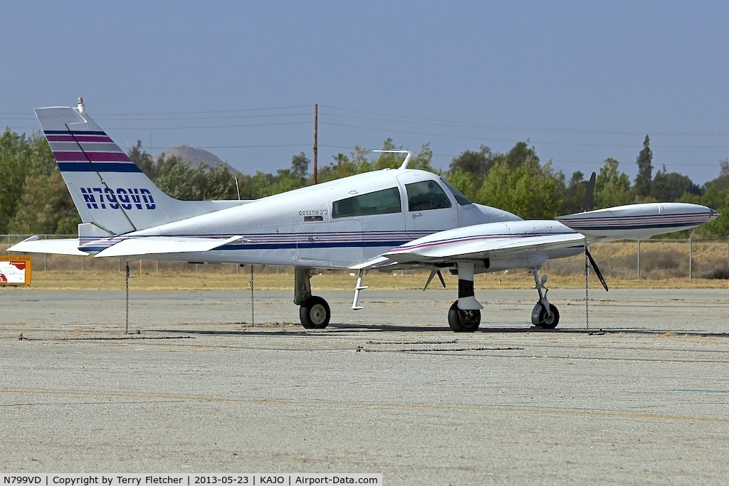 N799VD, 1967 Cessna 310N C/N 310N-0023, At Corona Municipal , California