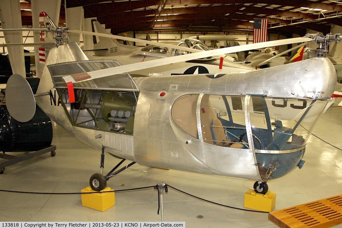 133818, 1952 McCulloch XHUM-1 C/N 1001, At Yanks Air Museum , Chino