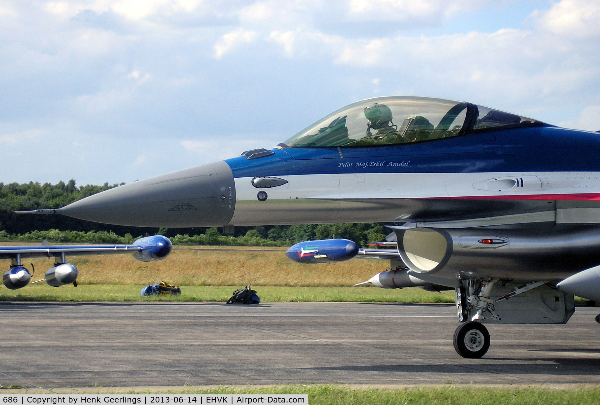 686, General Dynamics F-16AM Fighting Falcon C/N 6K-58, Airforcedays , 14/15 June  2013 at Volkel AFB ; Norwegian AF 