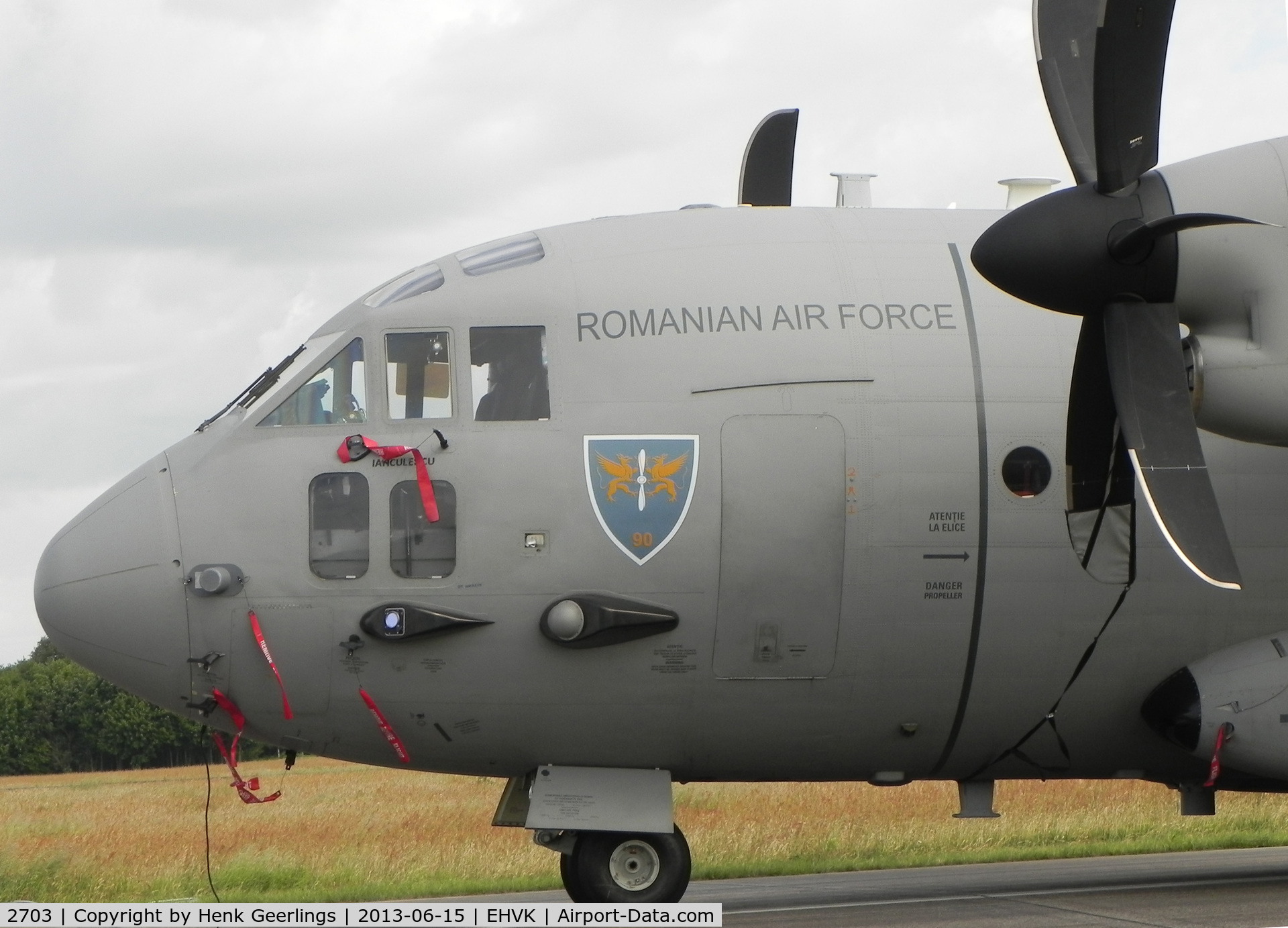 2703, 2008 Alenia HC-27J Spartan C/N 4148, Airforcedays , 14/15 June 2013 at Volkel AFB ; Romanian AF