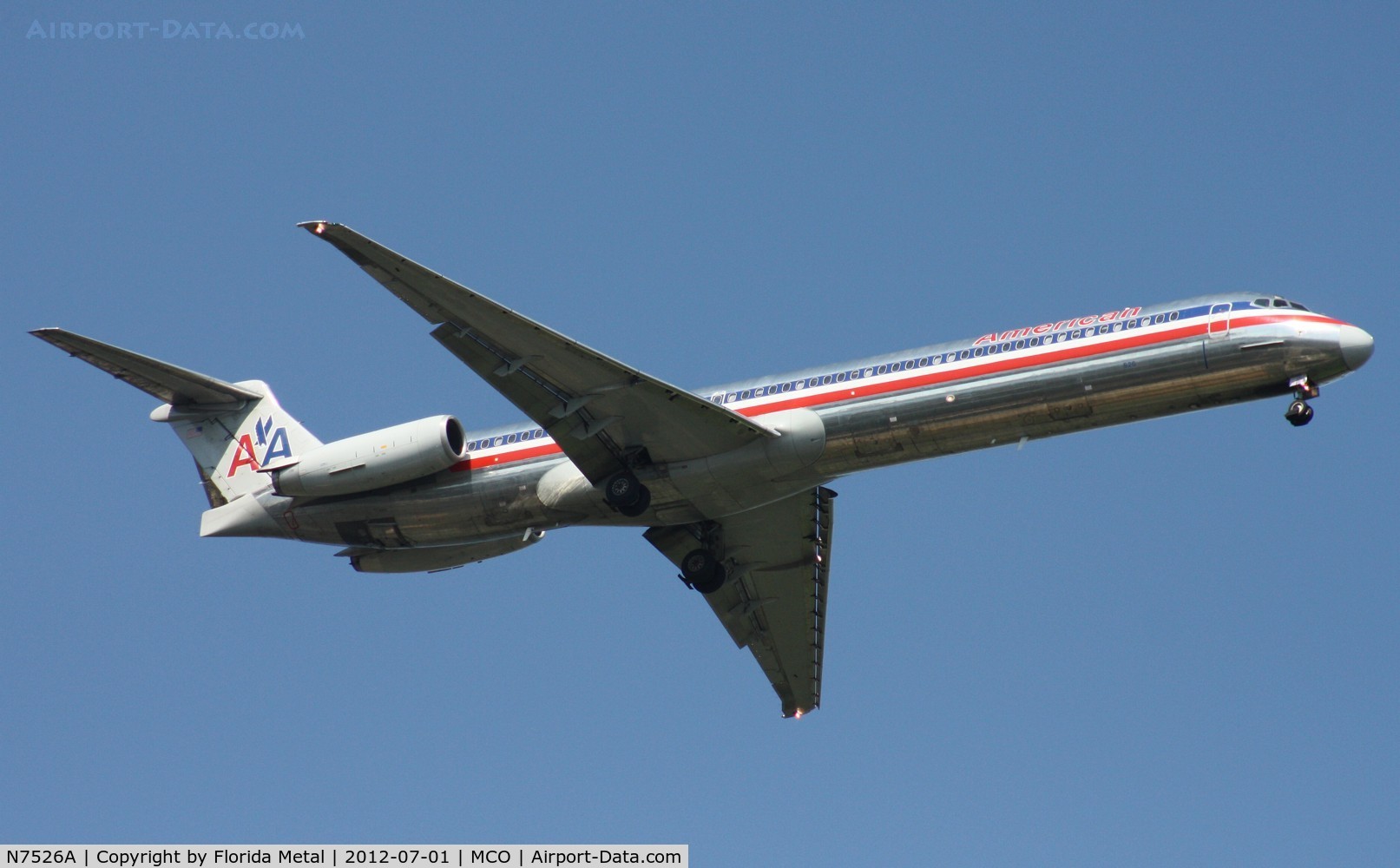 N7526A, 1990 McDonnell Douglas MD-82 (DC-9-82) C/N 49918, American MD-82