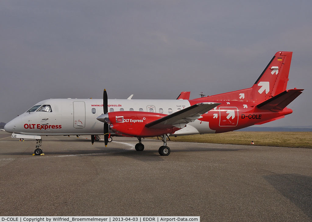 D-COLE, 1989 Saab 340A C/N 340A-144, Parked at EDDR.