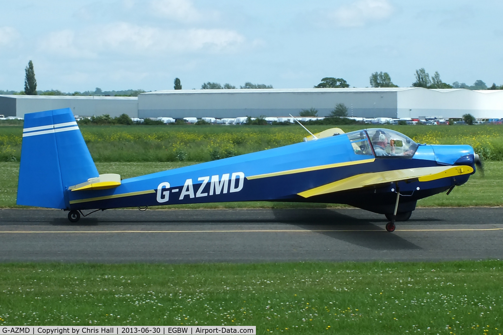 G-AZMD, 1972 Slingsby T-61C Falke C/N 1758, at Wellesbourne Mountford