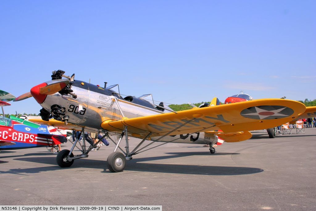 N53146, 1942 Ryan Aeronautical ST3KR C/N 2118, On display at the 2009 Vintage Wings of Canada Open House.
