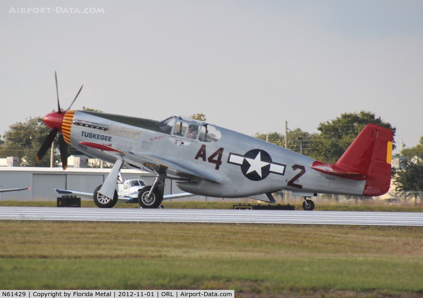 N61429, 1942 North American P-51C Mustang C/N 103-26199, Red Tails P-51C