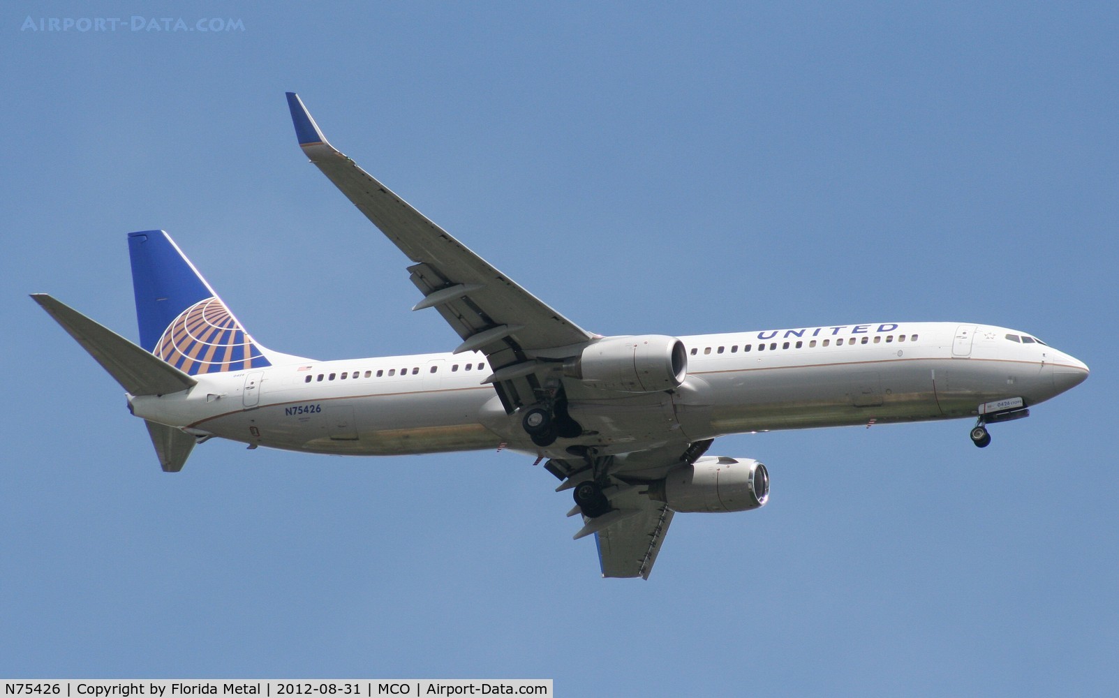 N75426, 2008 Boeing 737-924/ER C/N 31622, United 737-900