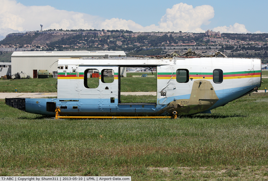 TJ-ABC, Aerospatiale AS-332L-1 Super Puma C/N 2495, Only fuselage is stored outside Boussiron area...