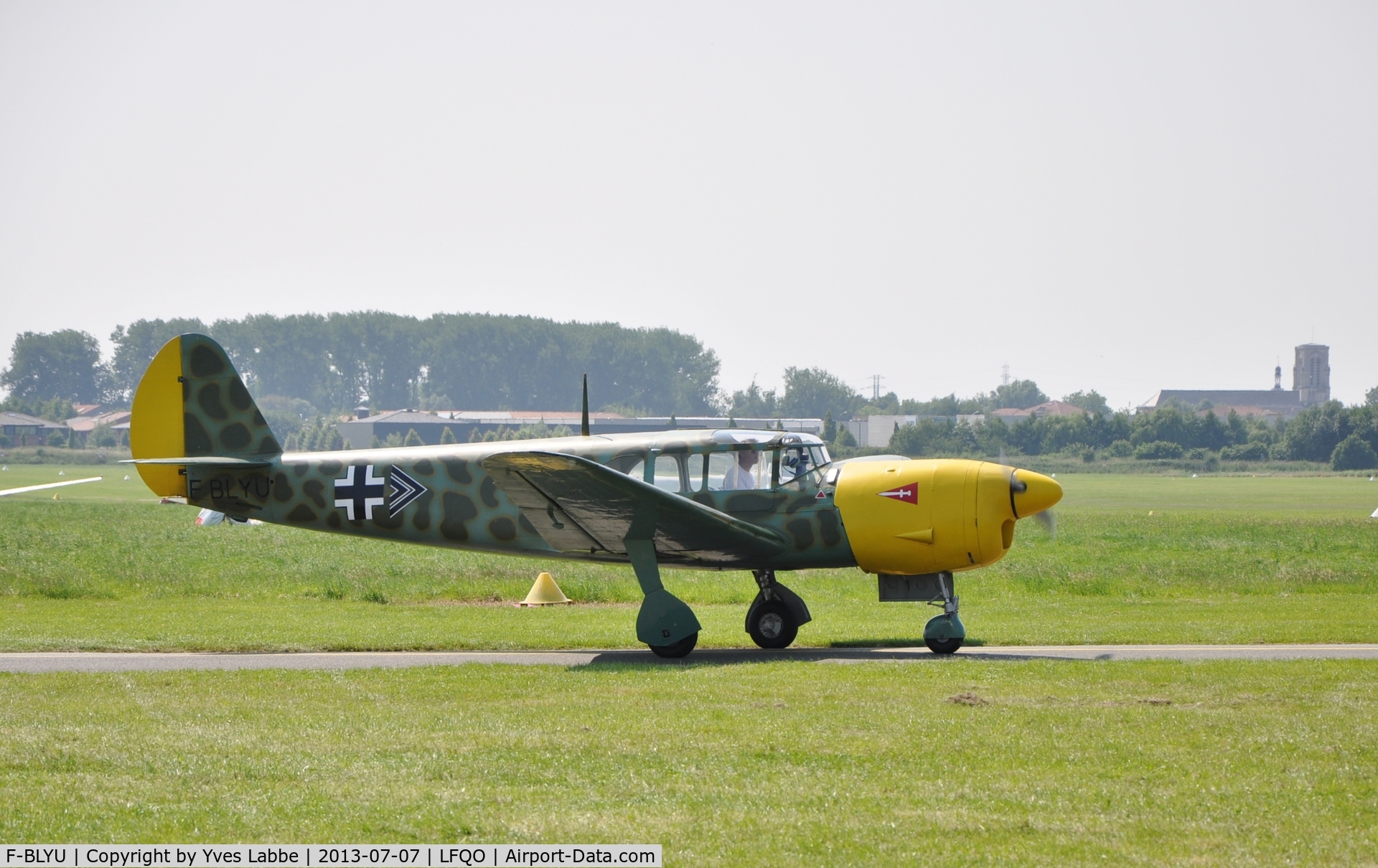 F-BLYU, Nord 1101 Noralpha C/N 18, At airfield Lille - Marcq air meeting on July 7 2013